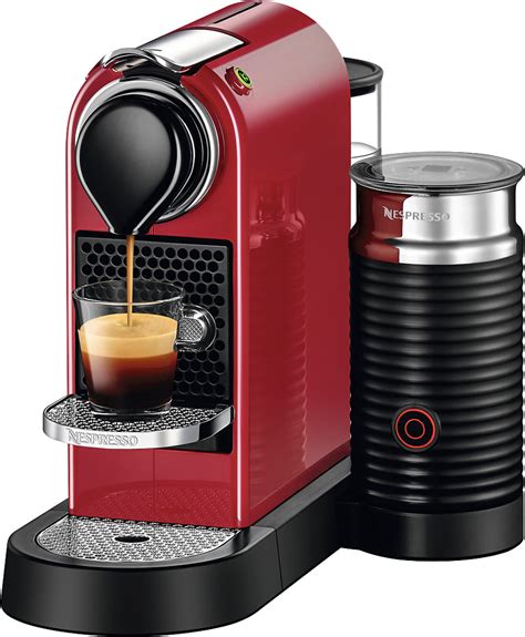 Best Buy: Nespresso Citiz&Milk OriginalLine Espresso Maker/Coffeemaker/Milk Frother Cherry red ...
