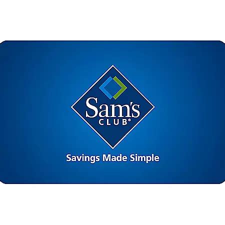 Sam's Club Gift Card - Various Amounts - Sam's Club