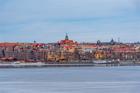 Cityscape of Ostersund in Sweden Stock Photo - Image of forest, shore ...