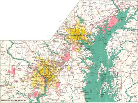 Washington DC and Baltimore MD City Map - Washington DC • mappery