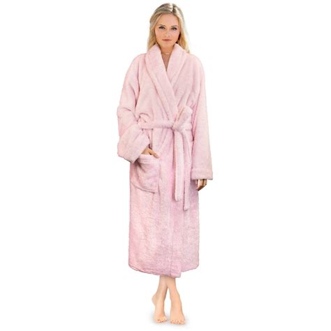 Pavilia - PAVILIA Premium Womens Plush Soft Robe Fluffy, Warm, Fleece Sherpa Shaggy Bathrobe (L ...