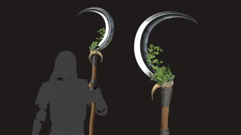 Druid Wizard Staff 3D Model // RenderCrate - Free & HD Objects