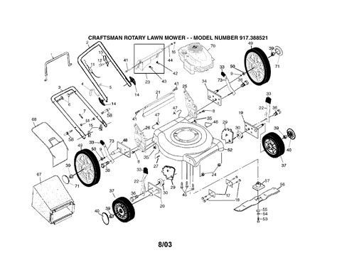 Craftsman Model 917 Mower Parts Numbers