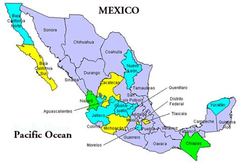 Mexico Map and Mexico Satellite Images