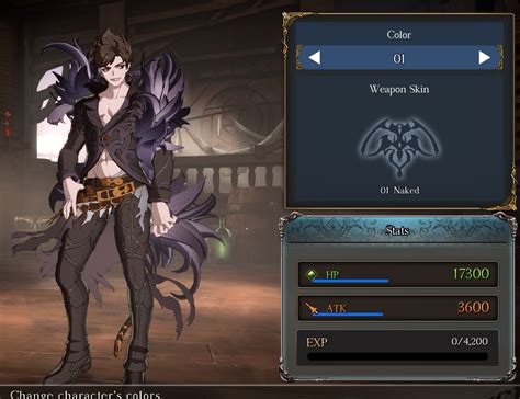 Granblue Fantasy Versus character colors – Belial – Granblue_EN