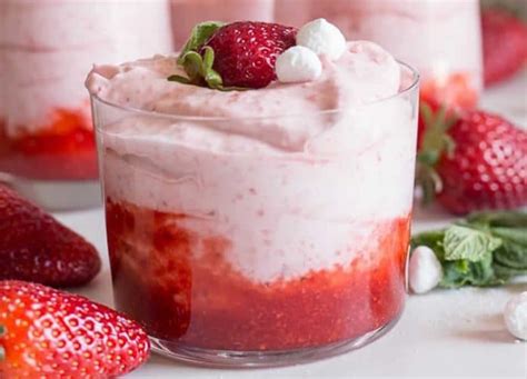 Dessert crème à la fraise au thermomix - une délicieuse verrine