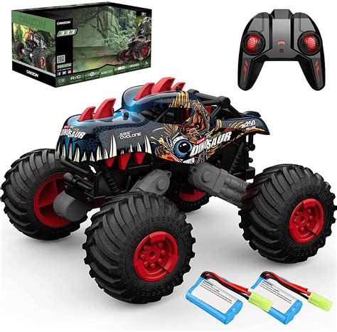 Remote Control Monster Truck Toys for Boys 3-6 Years RC Dinosaur Cars 1 ...