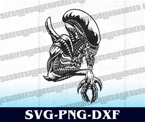 Xenomorph Cut Files Cricut Silhouette Cameo Svg Cut - Etsy