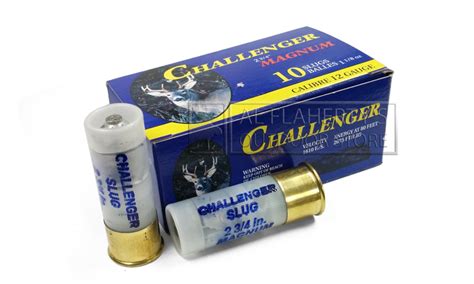 CHALLENGER MAGNUM RIFLED SHOTGUN SLUGS 12 Ga 2.75" - Accuracy Plus