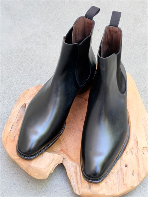 Carmina Shoemaker Chelsea Boots in Black Calf (Rain Last) – Gentlemens ...