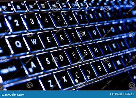 Illuminated Keyboard stock image. Image of brightness - 27966497