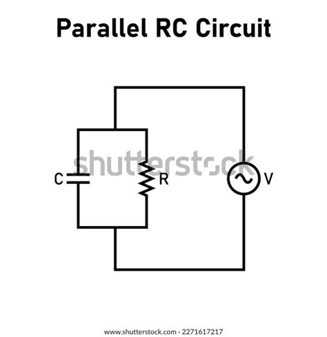 Parallel Rc Circuit Diagram Physics Stock Vector (Royalty Free) 2271617217 | Shutterstock