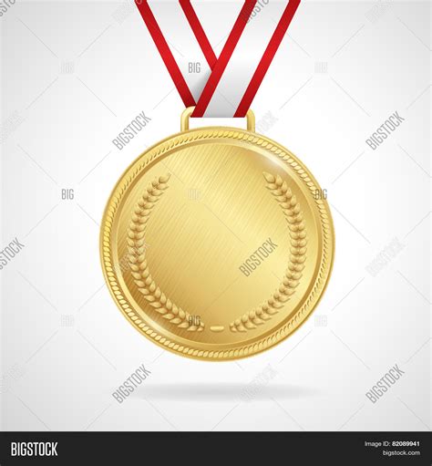 Vector Gold Medal Vector & Photo (Free Trial) | Bigstock