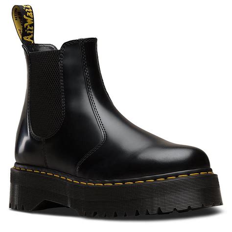 Quad 2976 DR MARTENS Womens Platform Chelsea Boots in Black