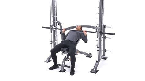 Smith Machine Incline Bench Press | Exercise Videos & Guides | Bodybuilding.com