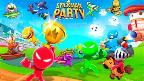 Stickman Funny Minigames - Stickman Party 1234 Player Gameplay ( android / ios ) Walkthrough ...