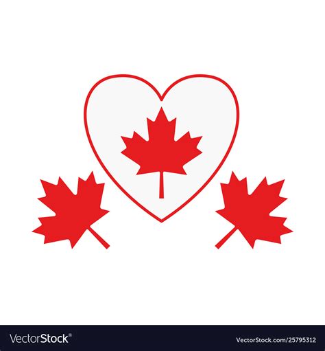 Maple leaf canada design Royalty Free Vector Image