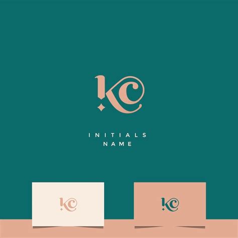 Premium Vector | Initial kc monogram logo design