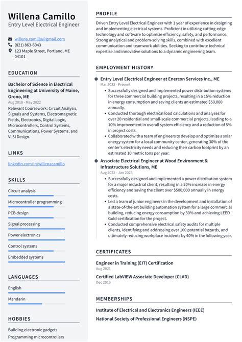 Top 12 Entry Level Electrical Engineer Skills to Put on Your Resume