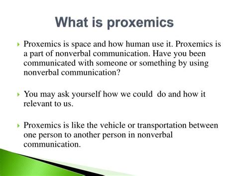 PPT - Proxemics PowerPoint Presentation - ID:5385354