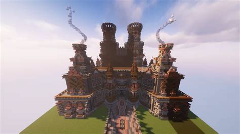 steampunk castle Minecraft Map