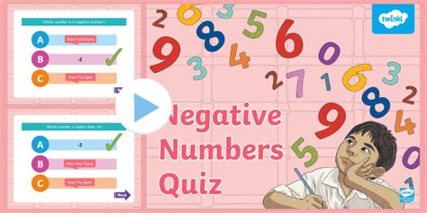 Online Learning & Interactive Games for Negative Numbers - Year 4 Subject