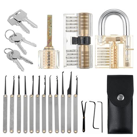 5/19/25pcs unlocking locksmith practice lock pick key extractor padlock ...