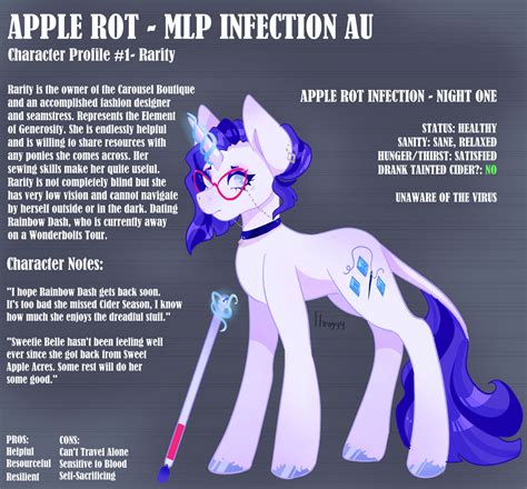 Apple Rot - MLP Infection AU - Rarity by fhroggy on DeviantArt