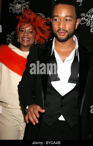 John Legend and his mom Phyllis Stephens The House of Hype Stock Photo ...