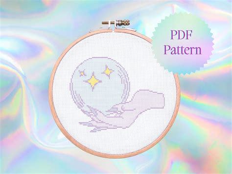 Hocus Pocus Cross Stitch Pattern Instant Download Witch Cross Stitch Modern Cross Stitch Crystal ...