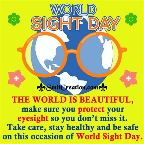 World Sight Day Quotes, Messages, Slogans, Wishes Images - SmitCreation.com