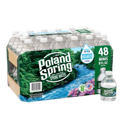 Poland Spring® Bottled Water | 8 oz Mini Bottles 48-Pack | ReadyRefresh