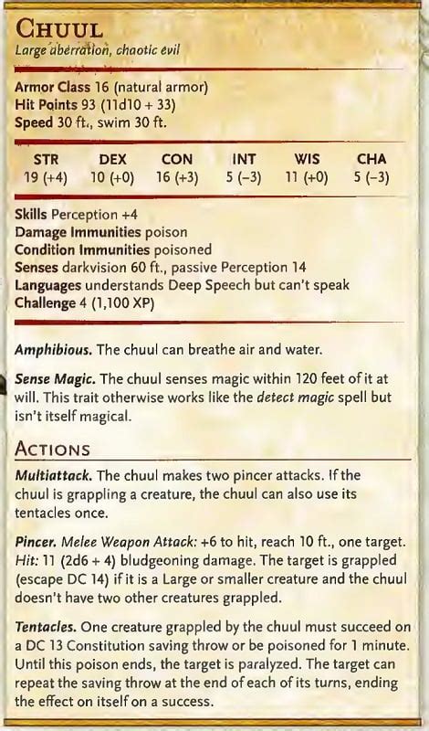 D&D: Monster Spotlight - There Is No Dana, Only Chuul - Bell of Lost Souls