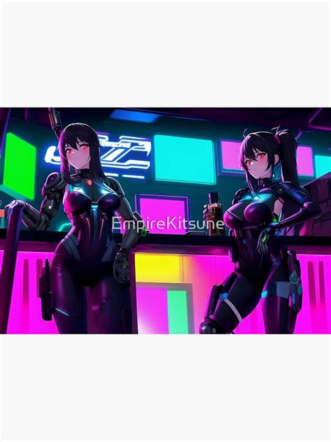 "Cyberpunk Cyborg Anime Girl" Poster for Sale by EmpireKitsune | Redbubble