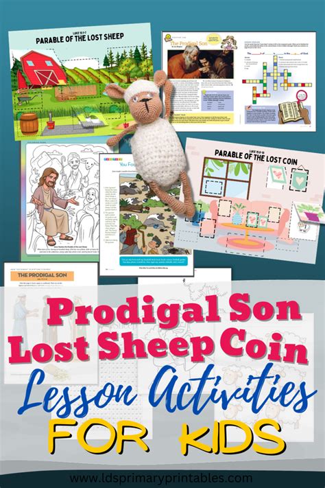 Parable of the Lost Sheep, Lost Silver, Prodigal Son Bible Lessons for Kids