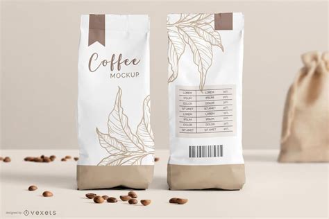 Coffee Bag Packaging Mockup - PSD Mockup Download