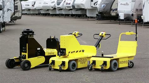 The TrailerCaddy Powered Trailer Mover pulls, moves, pushes heavy trailers - YouTube