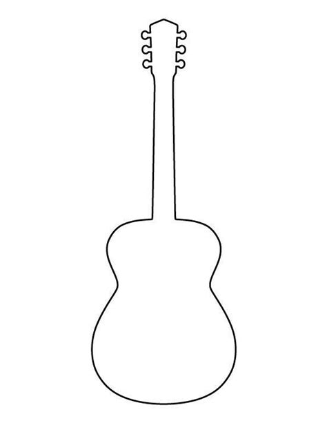 Guitars Guitar Crafts, Music Crafts, Guitar Art, Guitar Doodle, Guitar Drawing, Guitar Outline ...