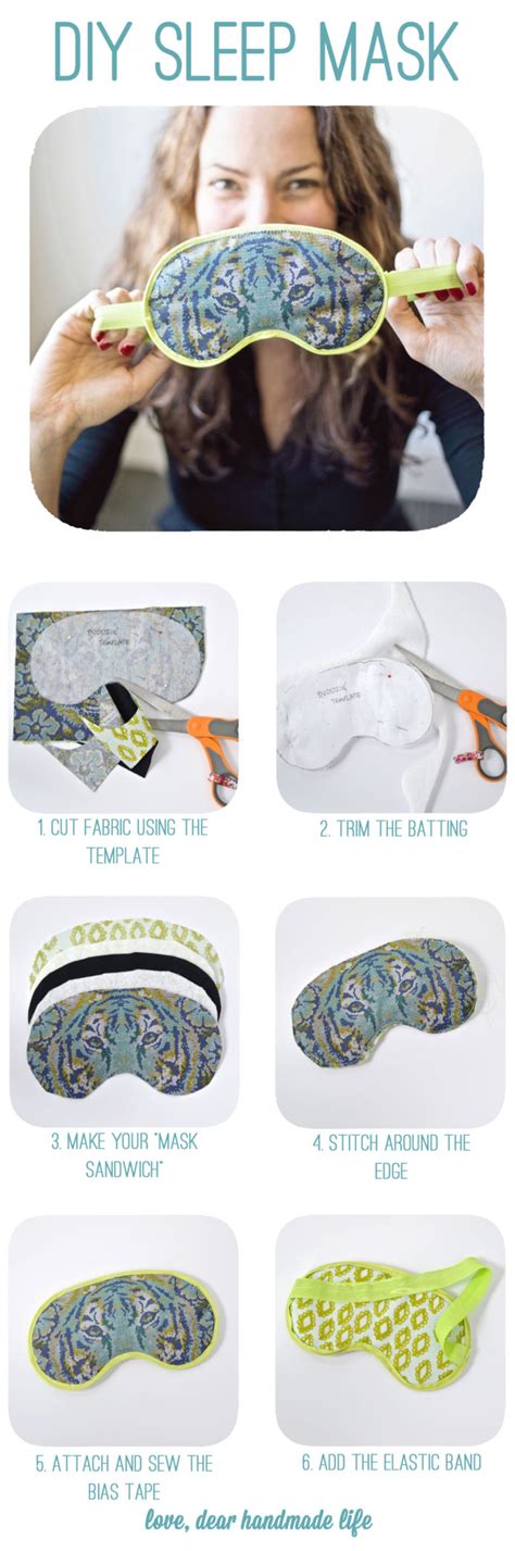 DIY Sleep Mask - Dear Handmade Life