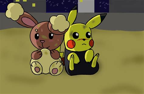 Pikachu And Buneary Love