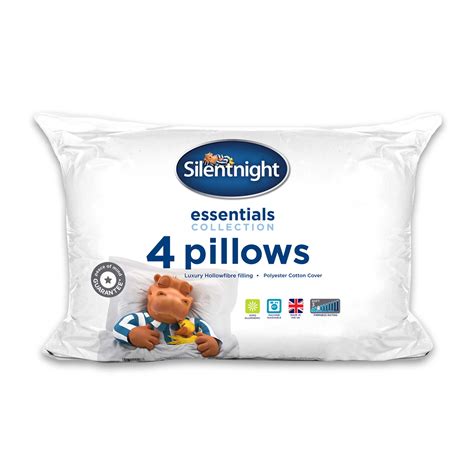 Silentnight set of 4 Boutique Anti Allergy Pillows | Silentnight