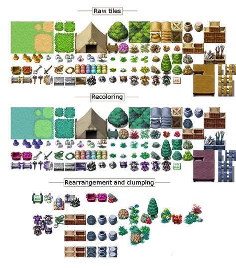 Guide to simple tileset edits [Rearranging, clumping and recoloring ...