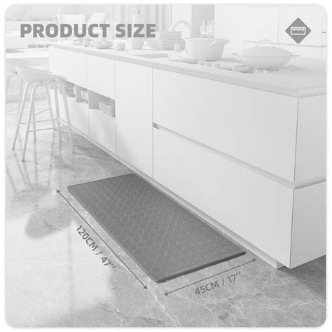 Color G Kitchen Mat Cushioned Anti Fatigue Kitchen Rugs Waterproof Non-Slip Comfort Standing Mat ...