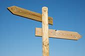 Free picture: wooden, signpost, crossroads