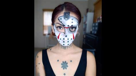 Jason Voorhees Mask Makeup - YouTube