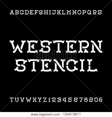 Western Stencil Vector & Photo (Free Trial) | Bigstock