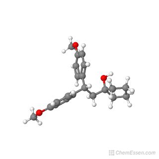 1-[2,2-bis(4-methoxyphenyl)ethyl]-cyclopentanol Structure - C21H26O3 ...