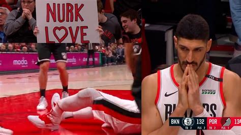 Jusuf Nurkic broke his leg (scary injury) | Blazers vs Nets - YouTube