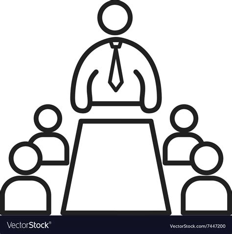 Meeting Royalty Free Vector Image - VectorStock