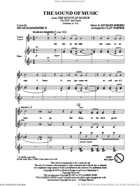 Choir Sheets